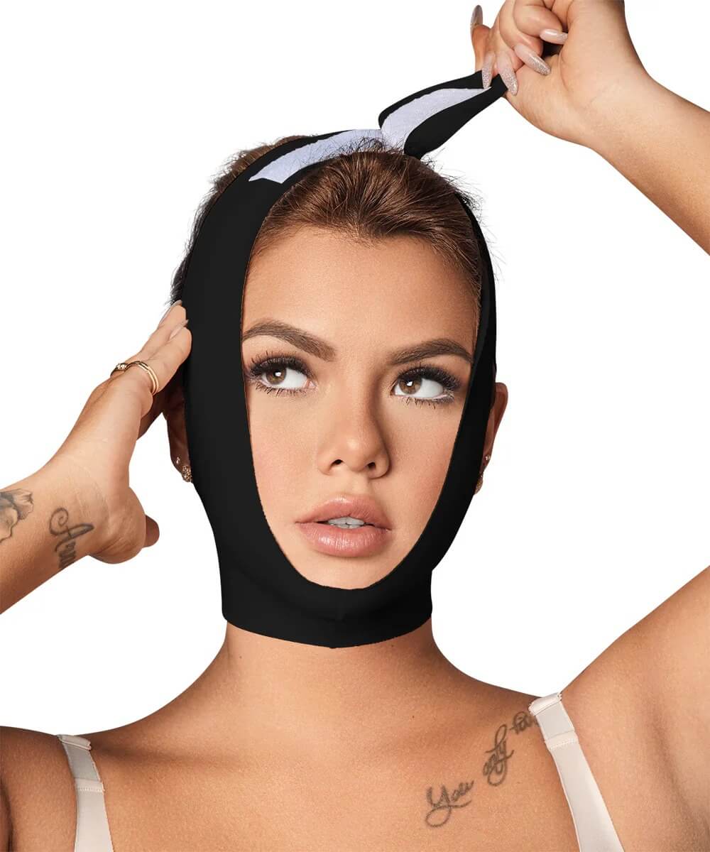 Faja facial postquirúrgica :Chin lift & jawline shaping ( Ref. C-049 / C-048 )